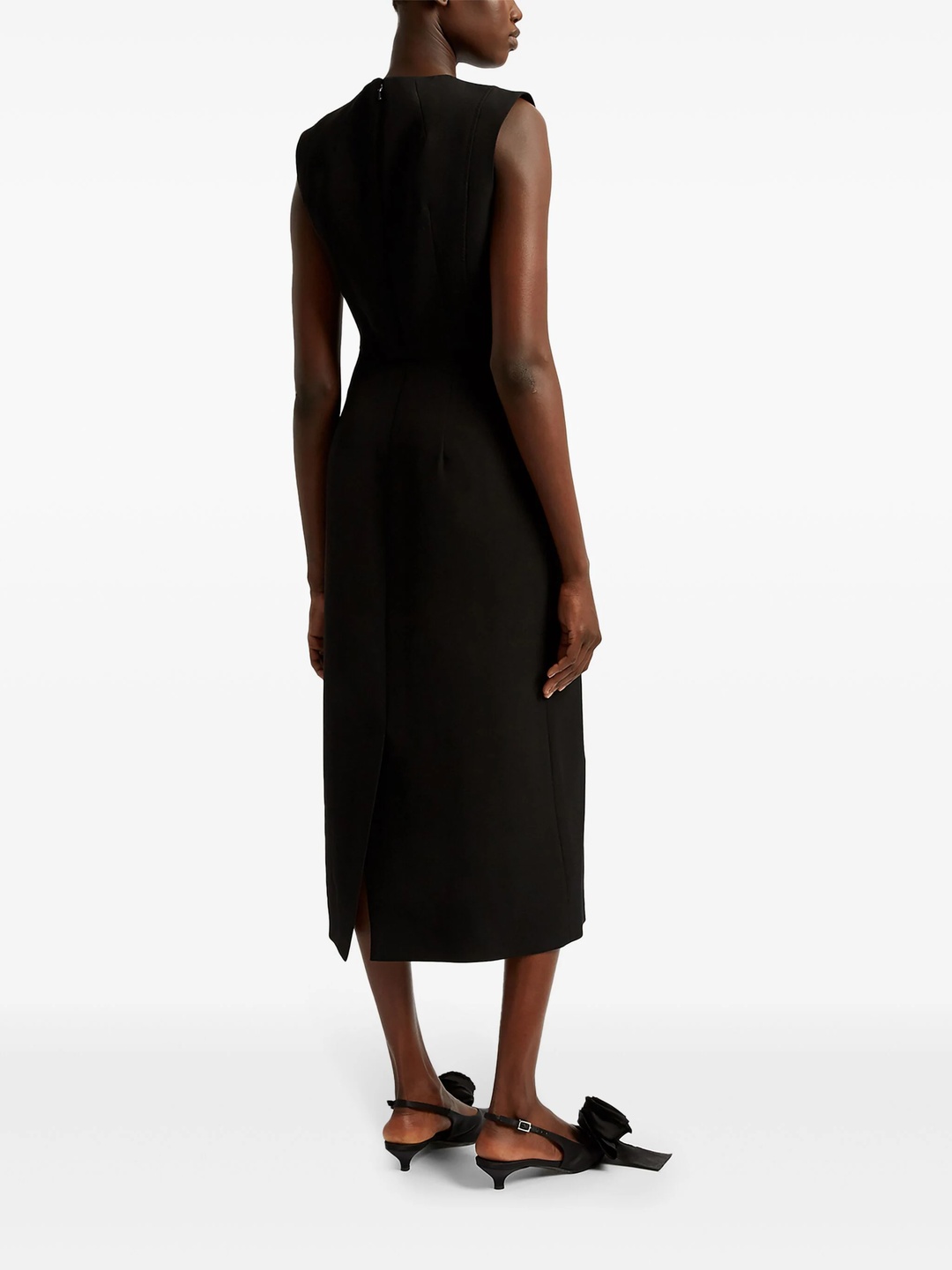 Asymmetric Pencil Cocktail Dress - 4