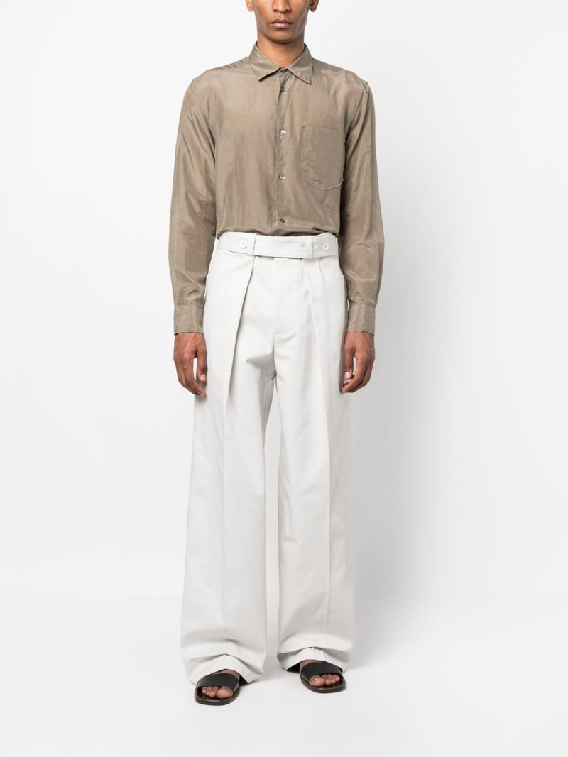 Jil Sander wide-leg cotton trousers outlook