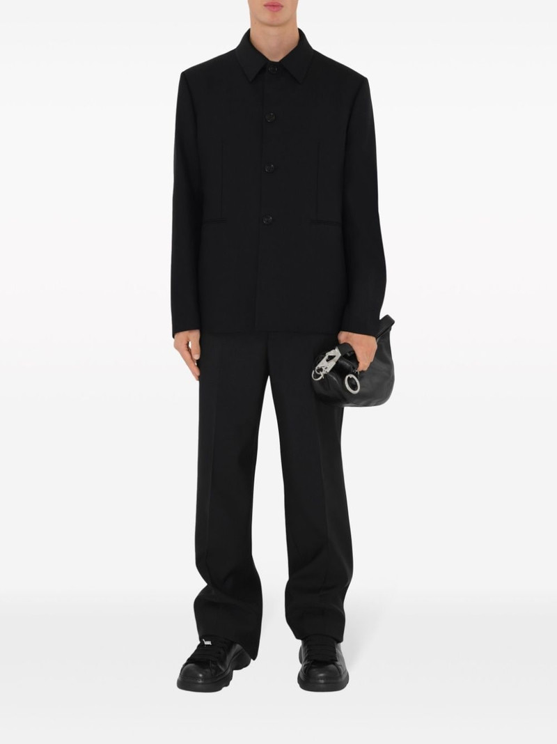 Burberry button-down wool tailored jacket outlook