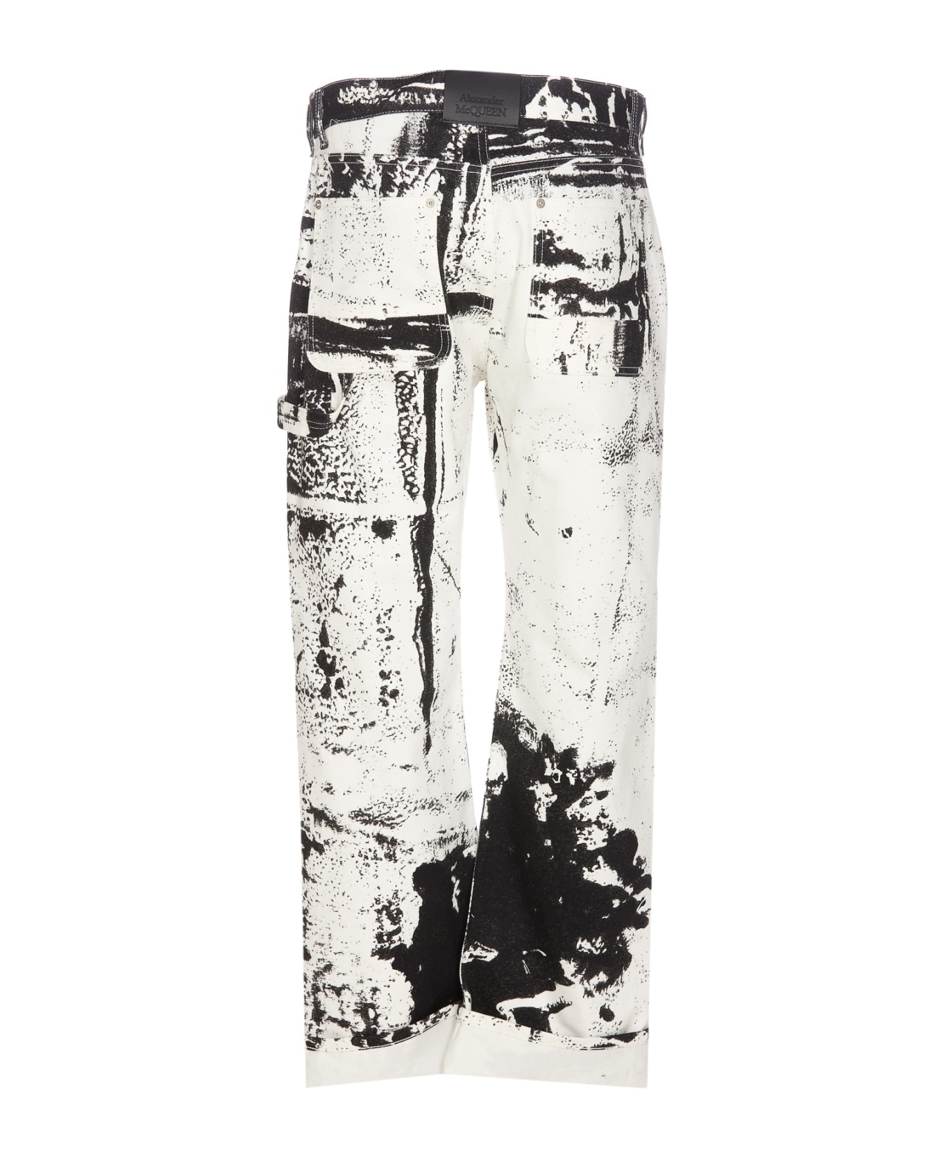 Fold Print Jeans - 2