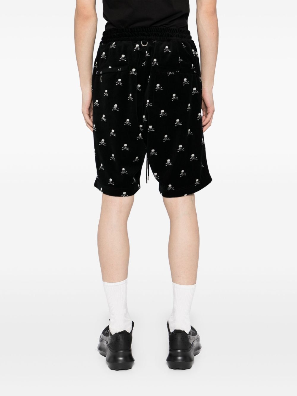 logo-print shorts - 4
