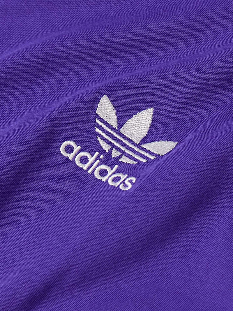 Striped Logo-Embroidered Cotton-Jersey T-Shirt 4