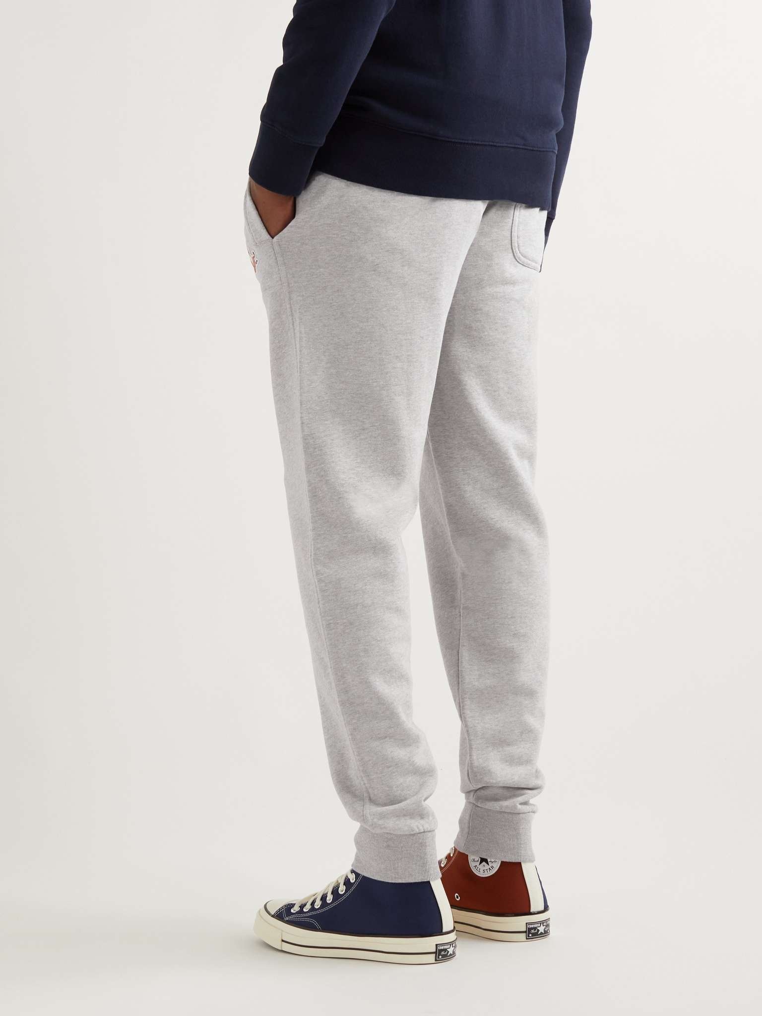 Chillax Fox Tapered Logo-Appliquéd Cotton-Jersey Sweatpants - 6