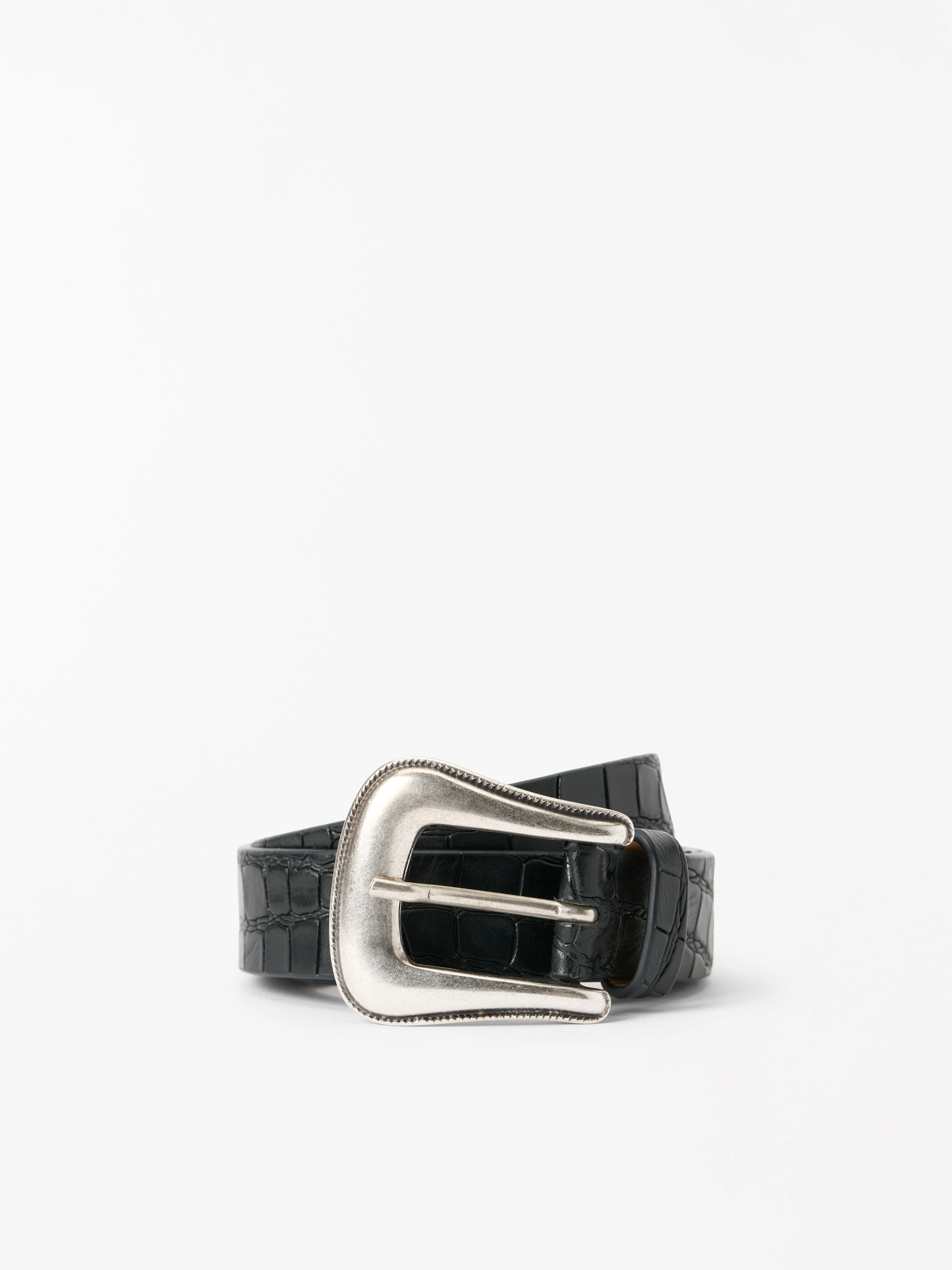Ecus Croc-Embossed Belt - 1