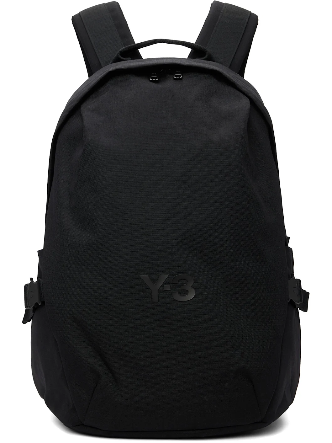 Black Bonded-Logo Backpack - 1