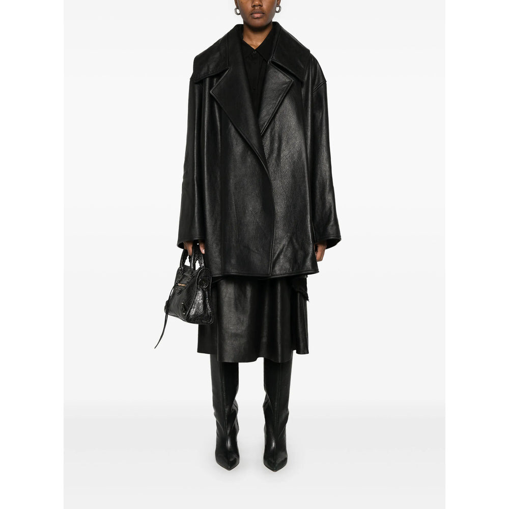 Balenciaga Black Jackets - Leather Jackets Women - 3