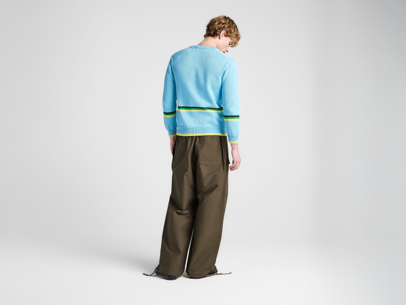 JW Anderson MENS PARACHUTE TRACK PANTS IN MILITARY GREEN outlook