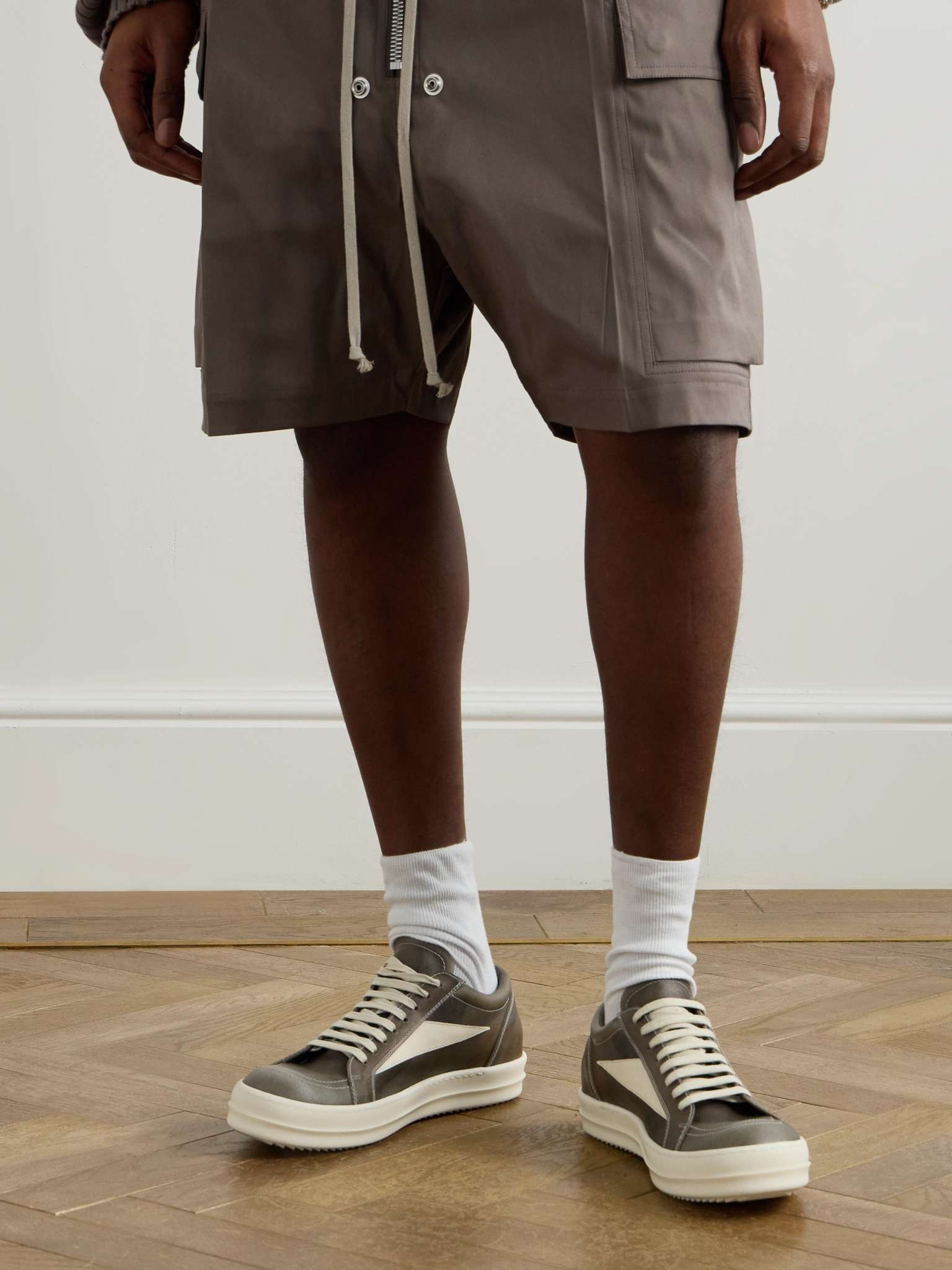 Vintage Transparent-Leather Sneakers - 2