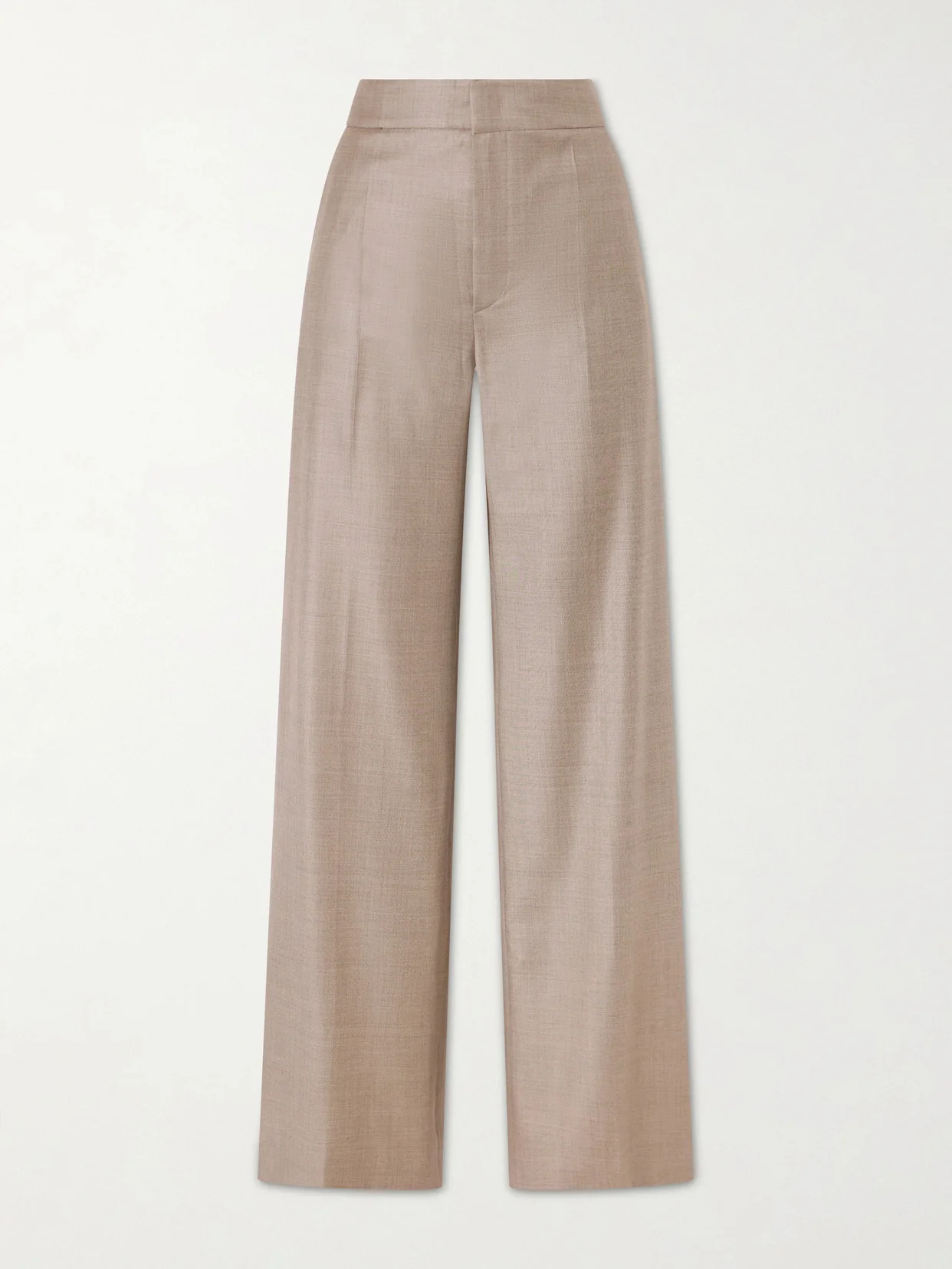 Pleated Wool Wide-leg Pants - 1