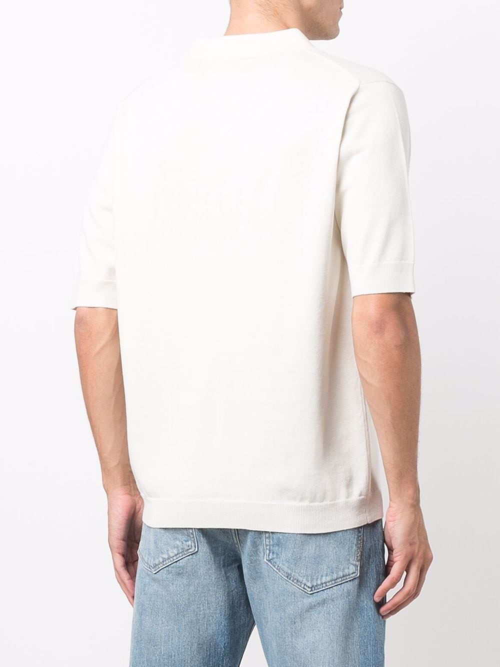 spread-collar polo shirt - 4