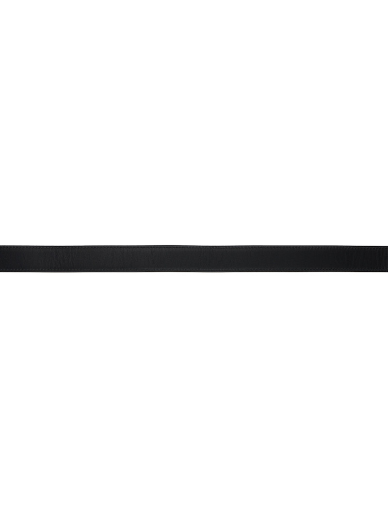 Bottega Veneta Black Intreccio Loop Belt outlook