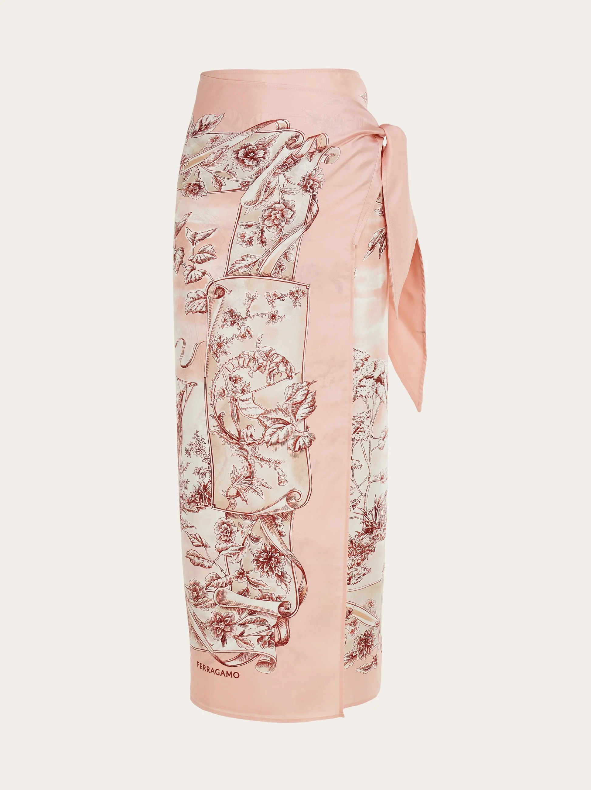 Ethnic print silk sarong - 1