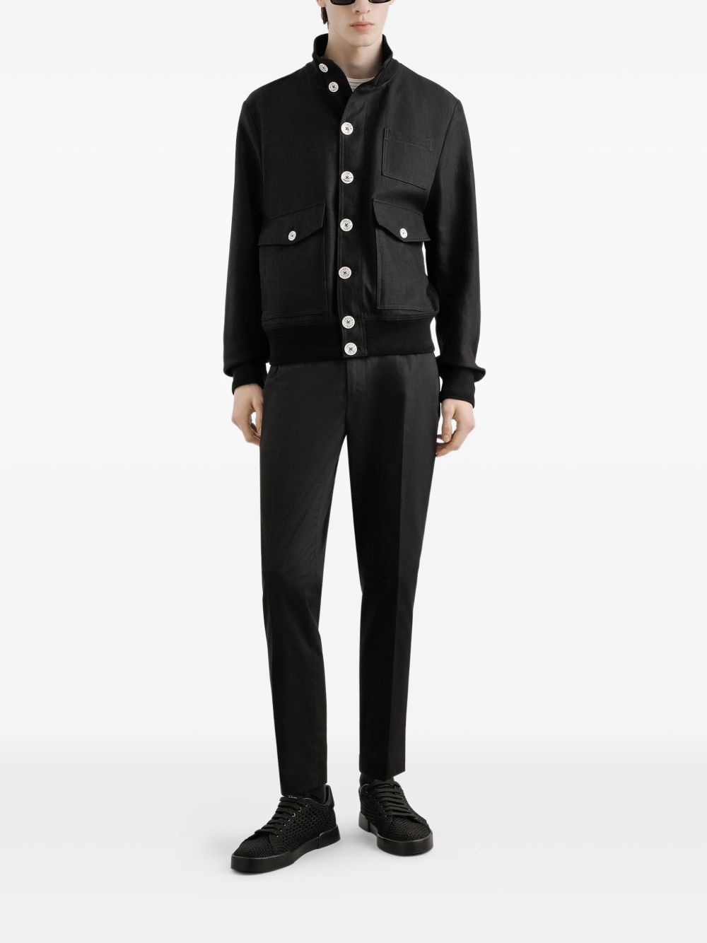 gabardine trousers - 2