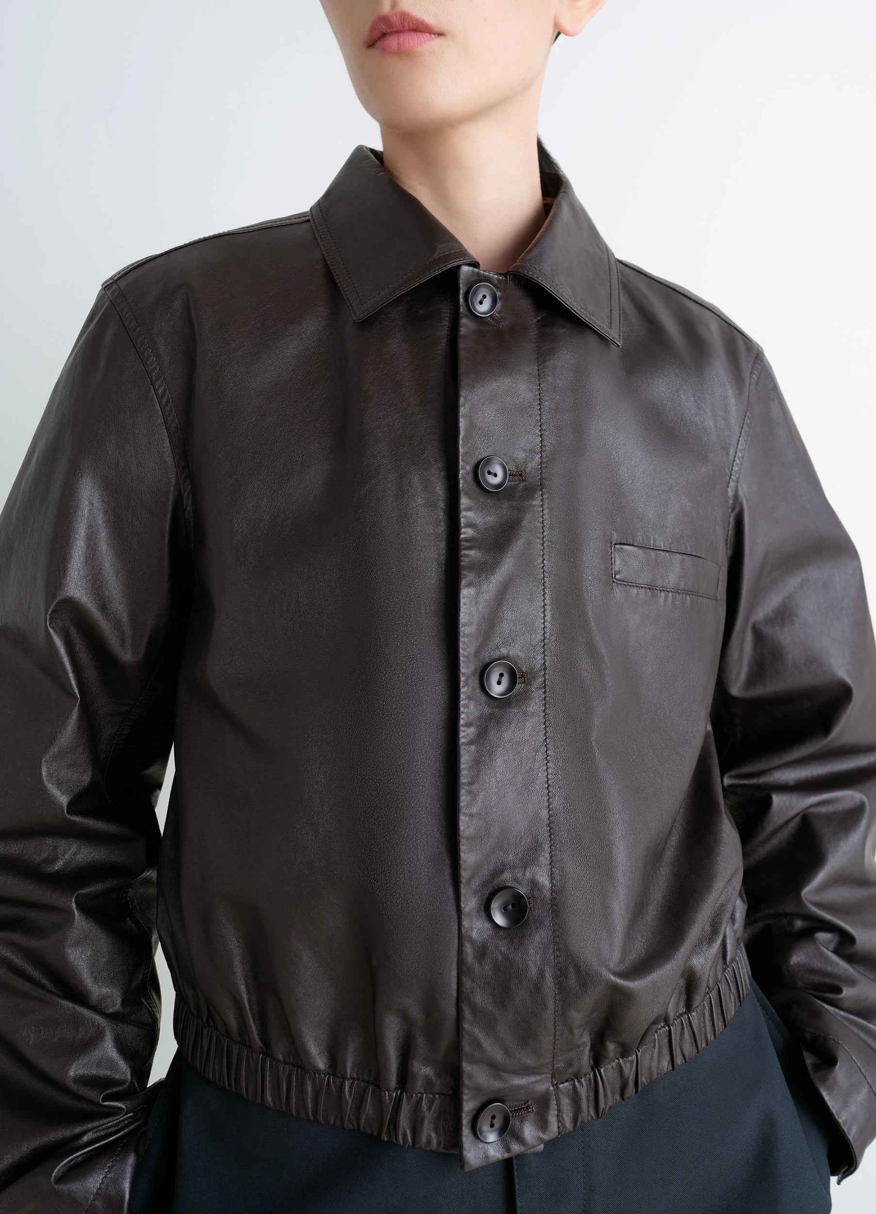 SOFT LEATHER BLOUSON - 4