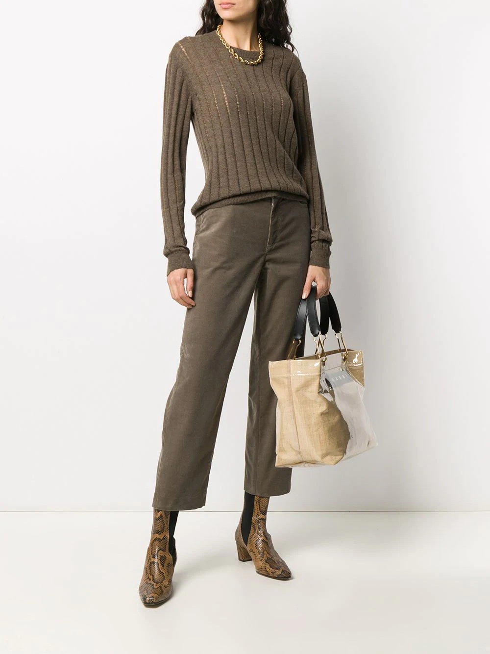 ribbed cashmere jumper - 2