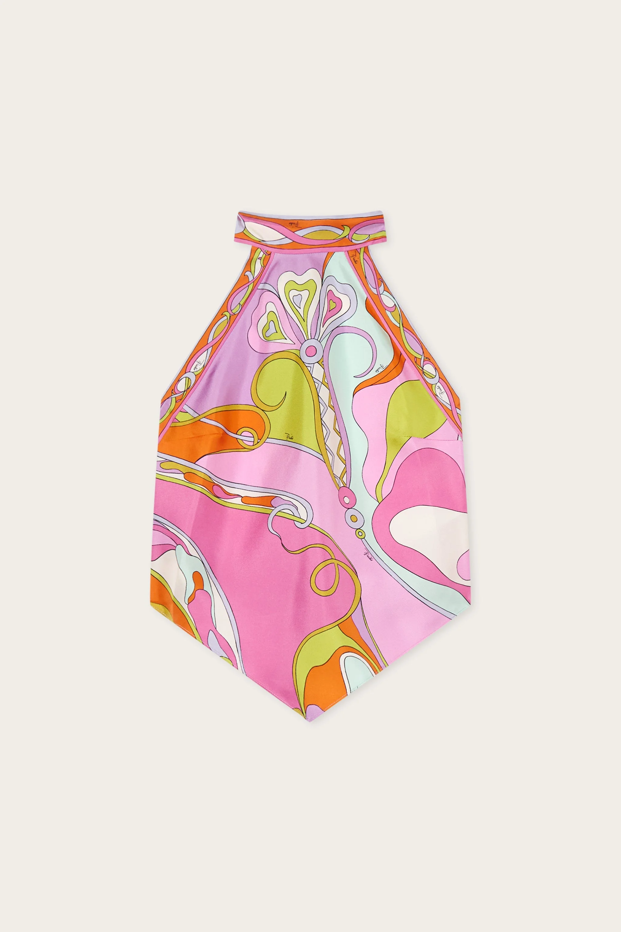 ORCHIDEE PRINT SILK TOP - 1
