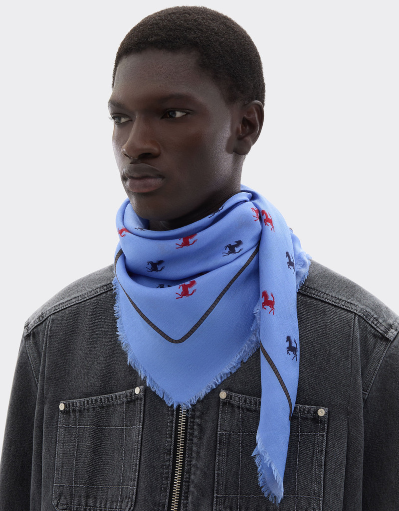 Ferrari Cotton and silk twill scarf outlook