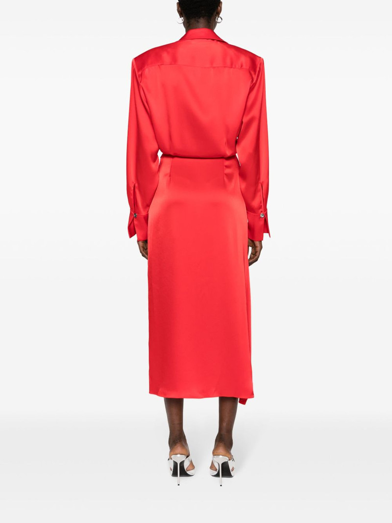 satin wrap midi dress 4