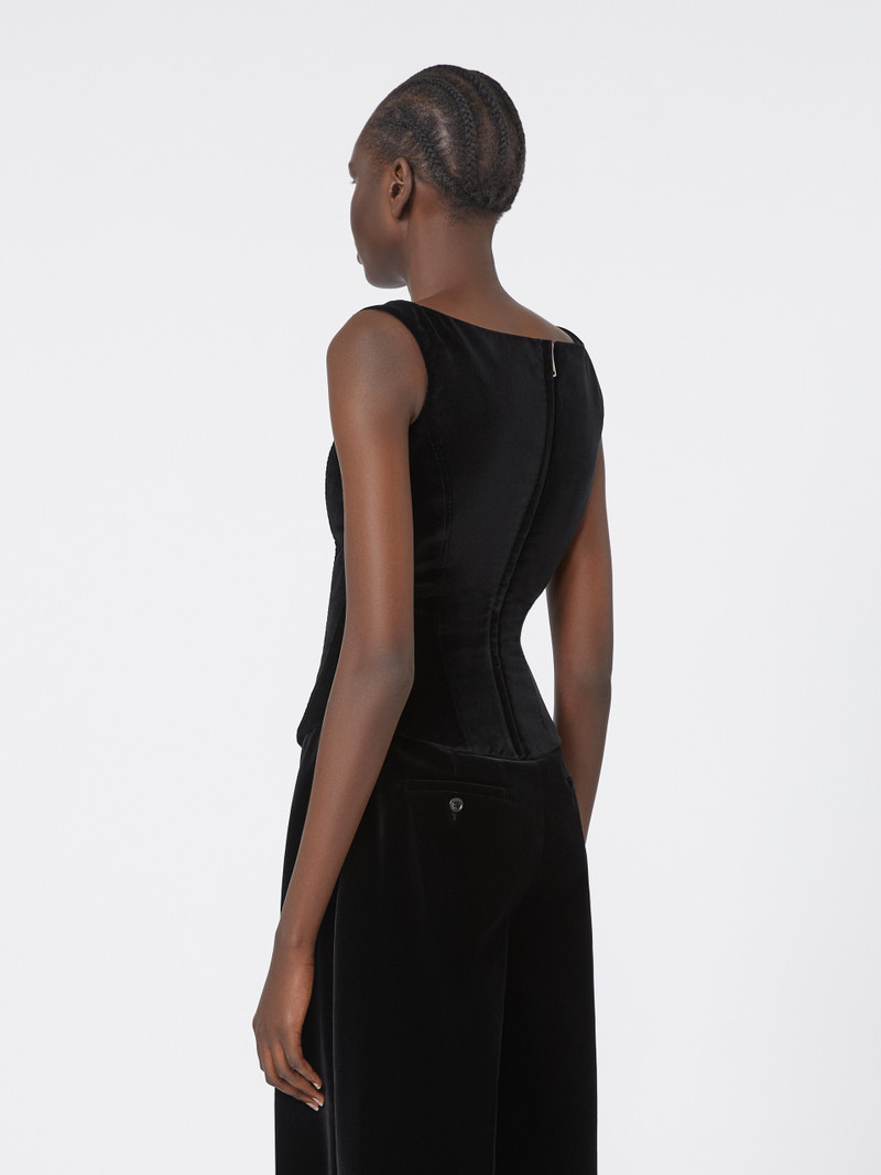 BADEN1234 Velvet bustier top 4