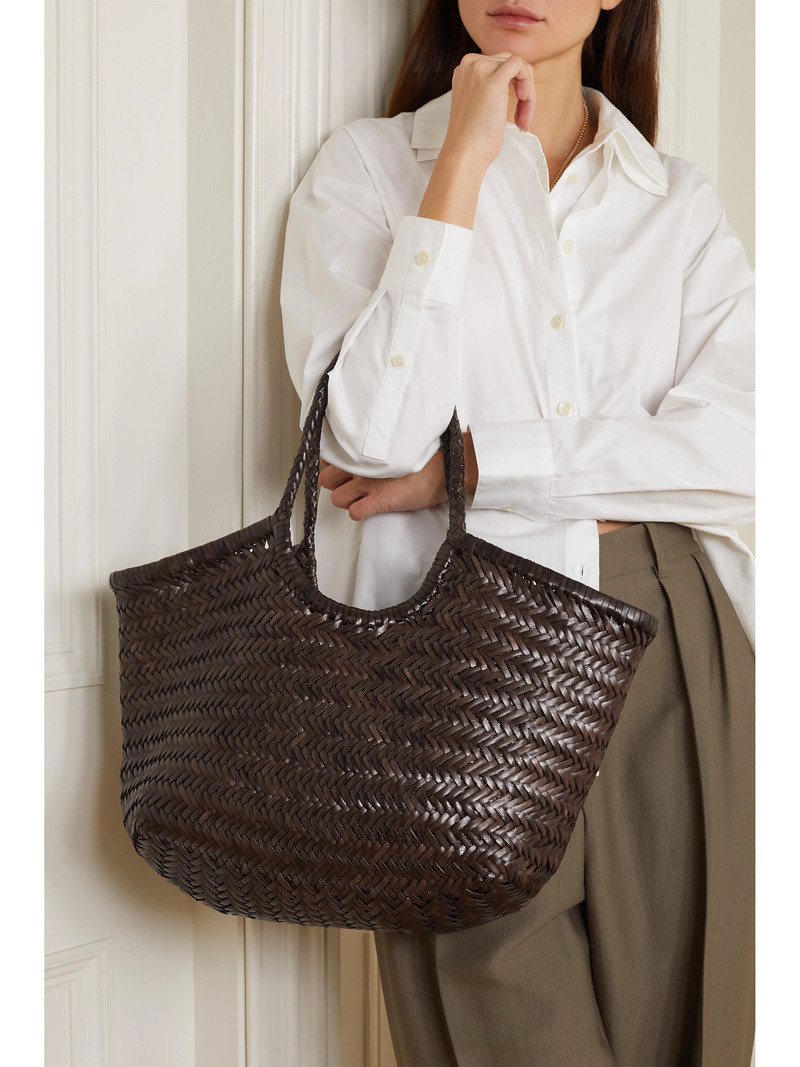 DRAGON DIFFUSION Nantucket Large Woven Leather Tote outlook