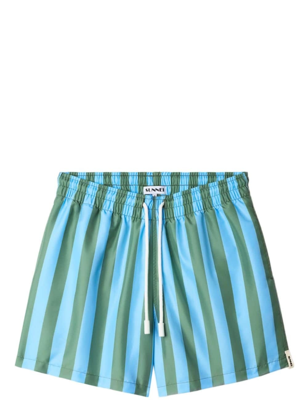 striped swim shorts - 1