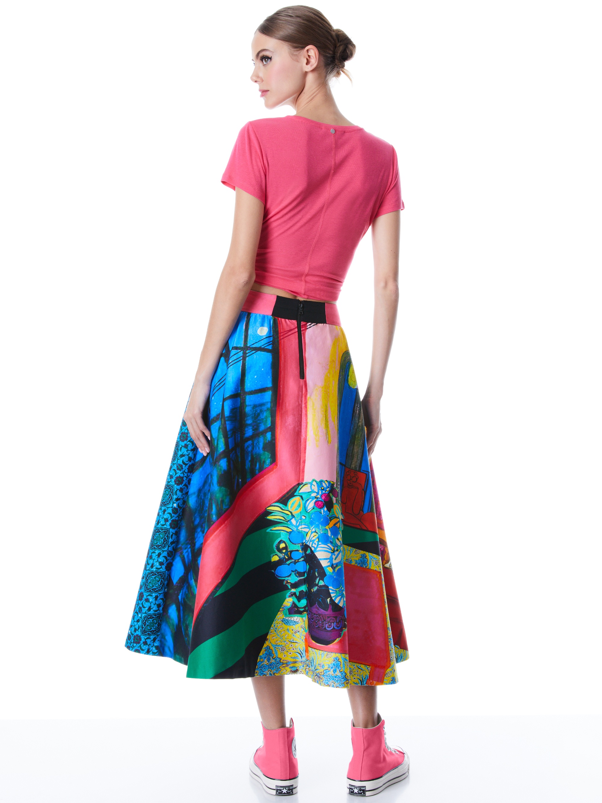 EARLA HIGH WAISTED MIDI SKIRT - 3