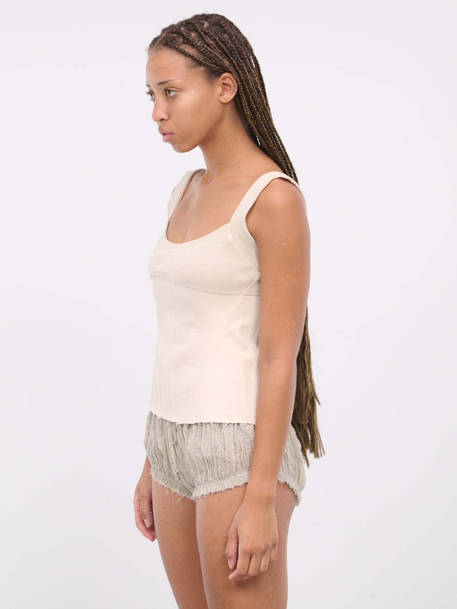 Waffle Knit Corset - 2