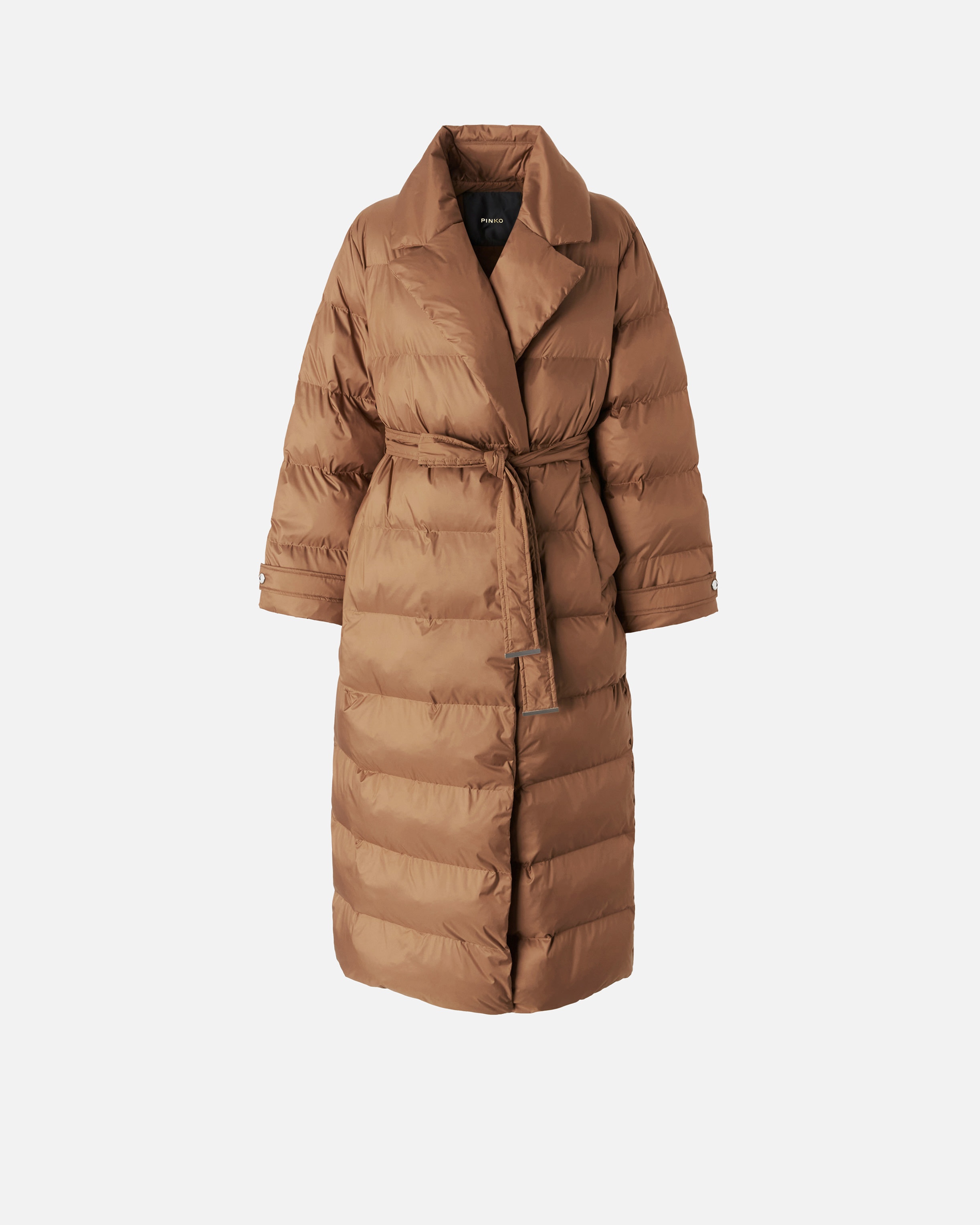 PADDED TRENCH COAT WITH MATCHING BELT - 1