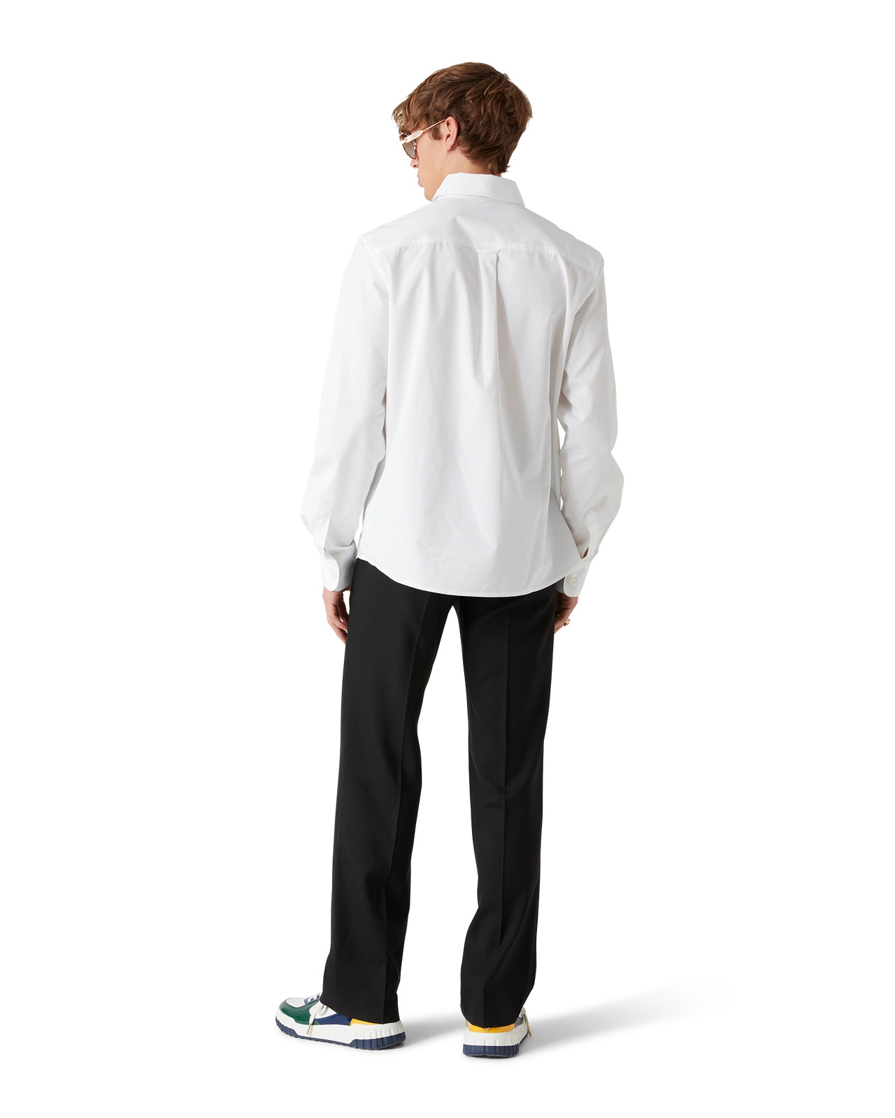 Embroidered Orange Oxford Shirt | Casablanca Paris - 3