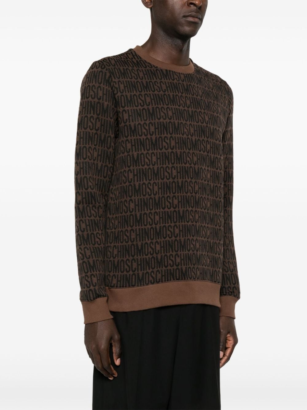 logo-jacquard sweatshirt - 3