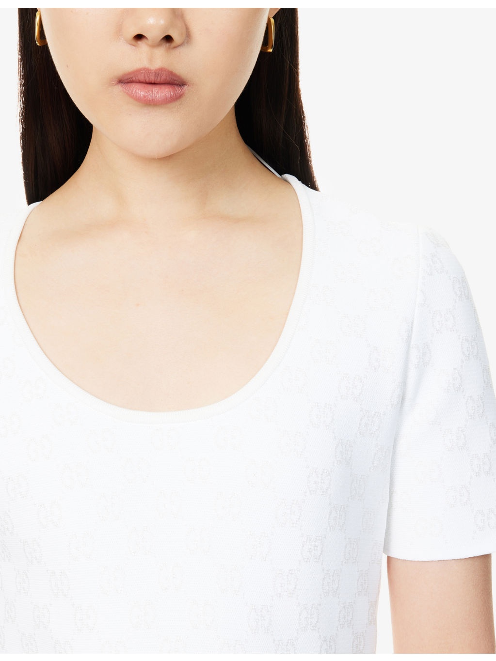 Monogram Pleated Knitted Mini Dress - 5