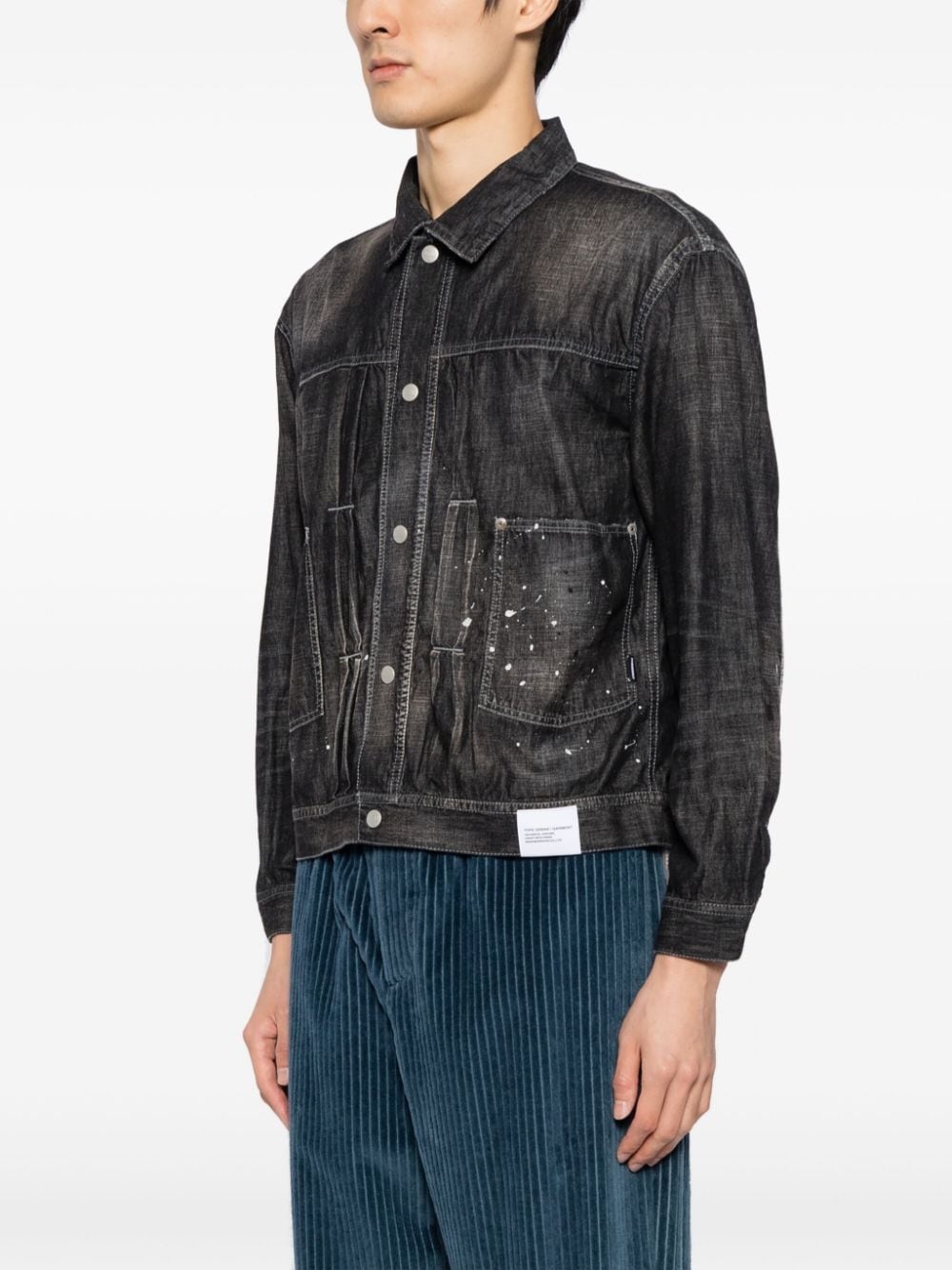 button-up denim shirt - 3