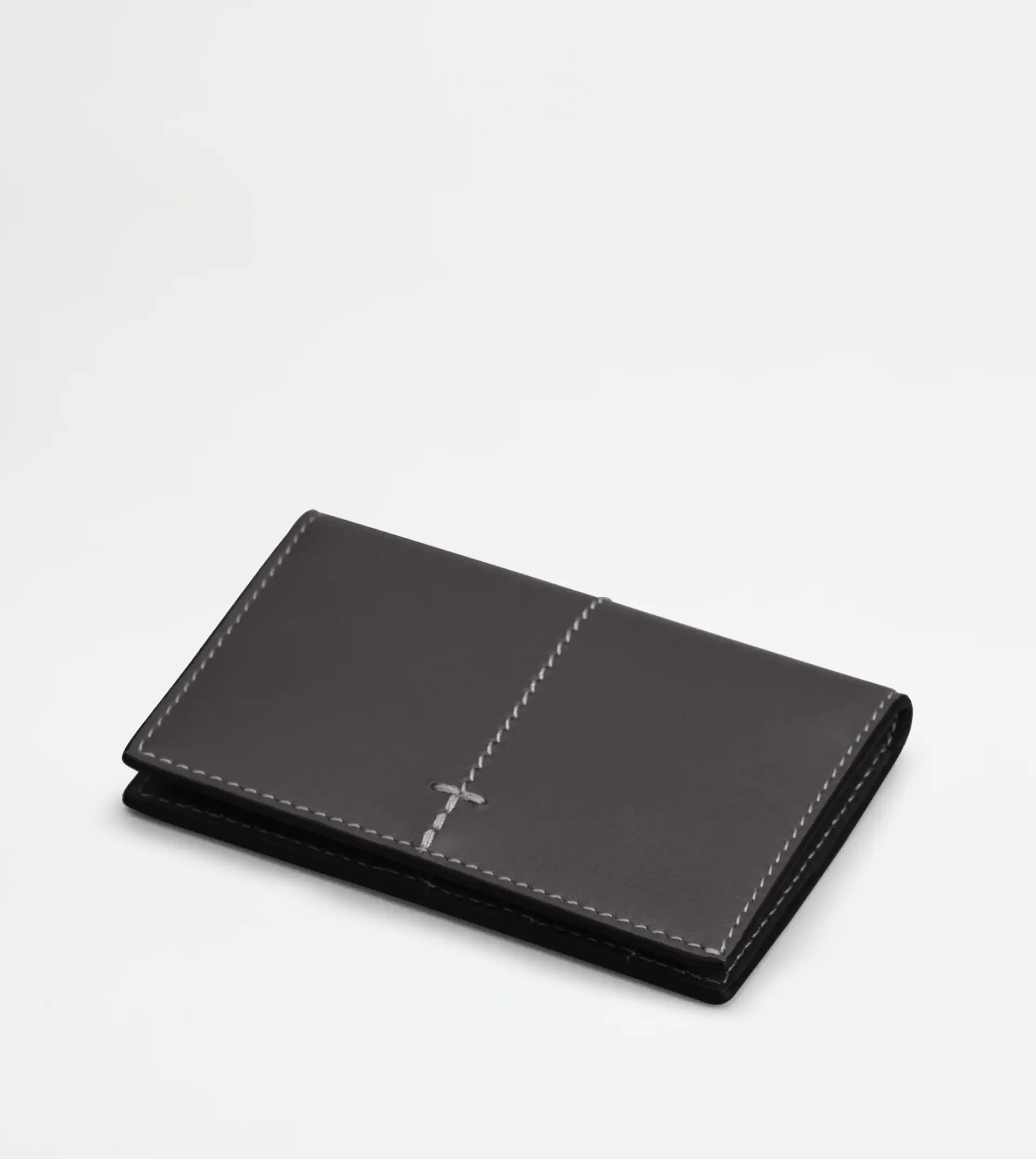 CREDIT CARD HOLDER IN LEATHER - BLACK - 4