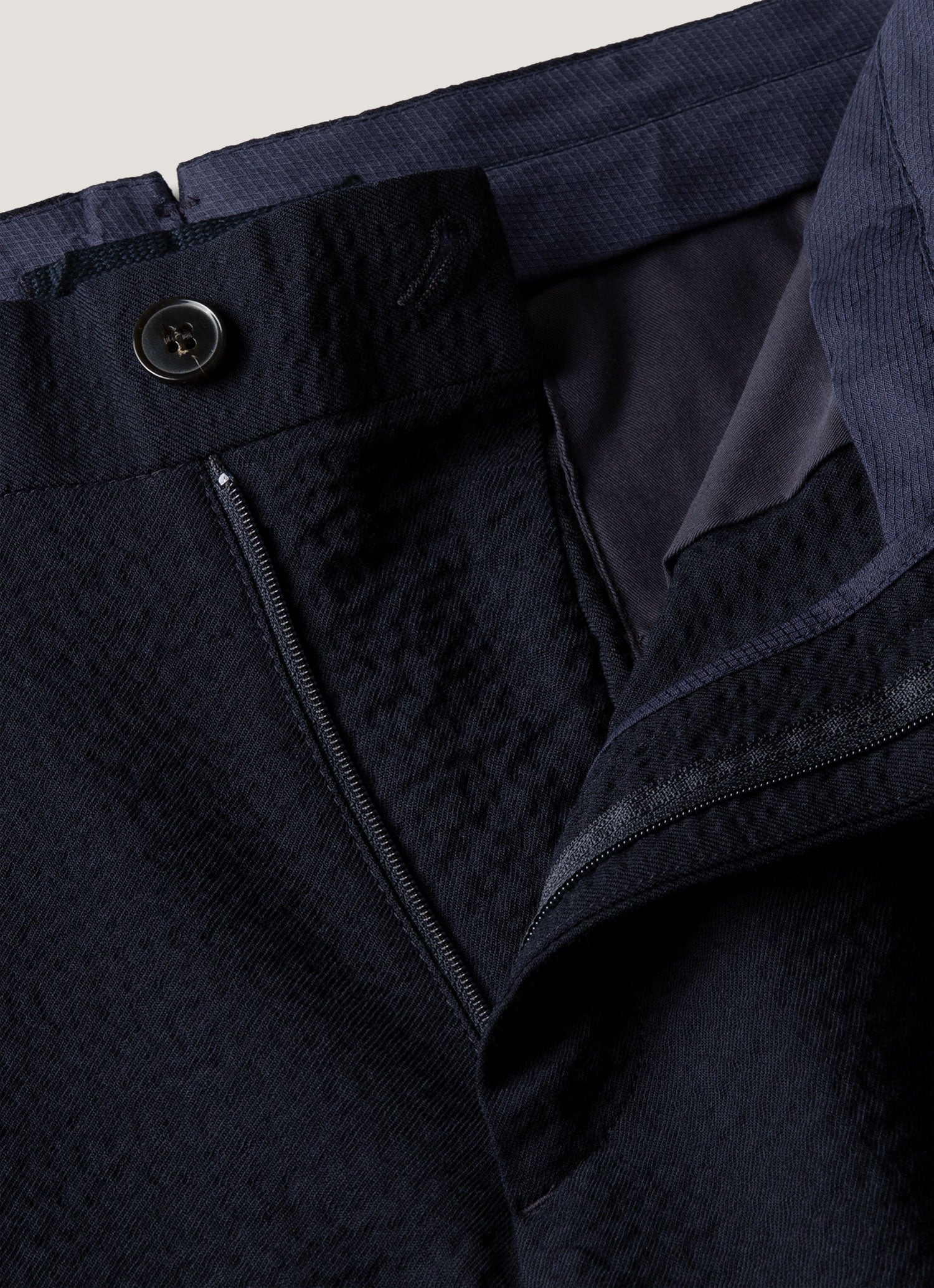 Seersucker Wool Trouser - 4