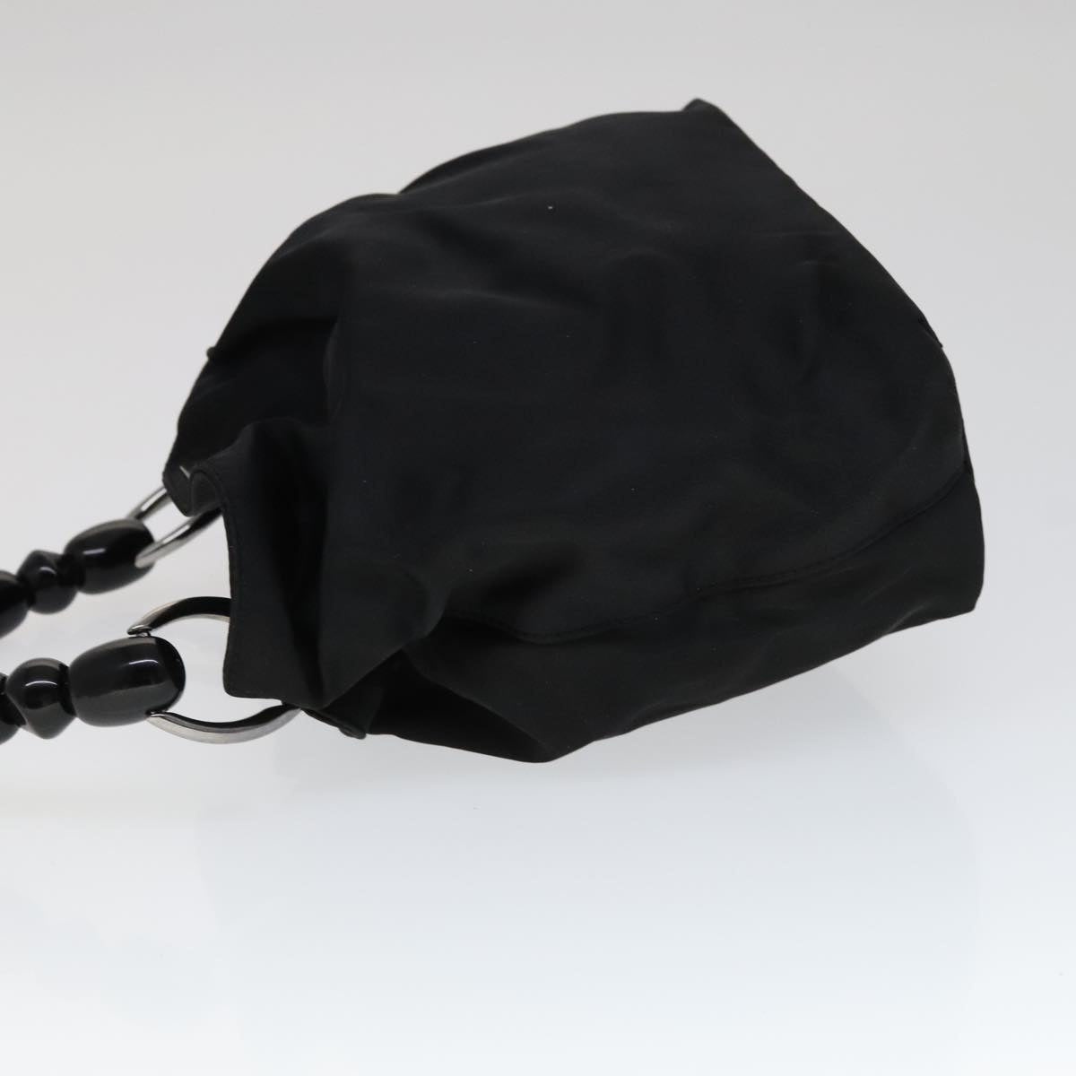 DIOR Maris Pearl Hand Bag Nylon Black - 5