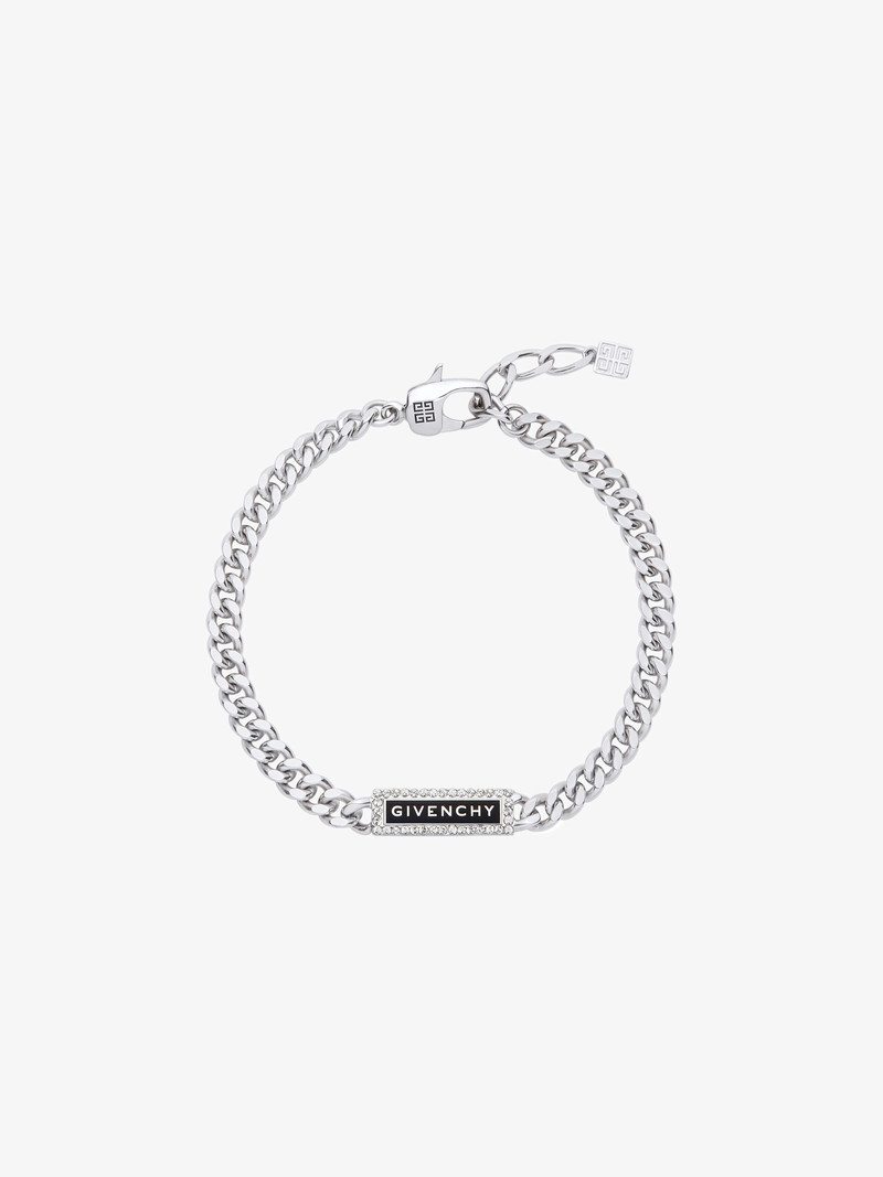 ID BRACELET IN METAL WITH CRYSTALS 1