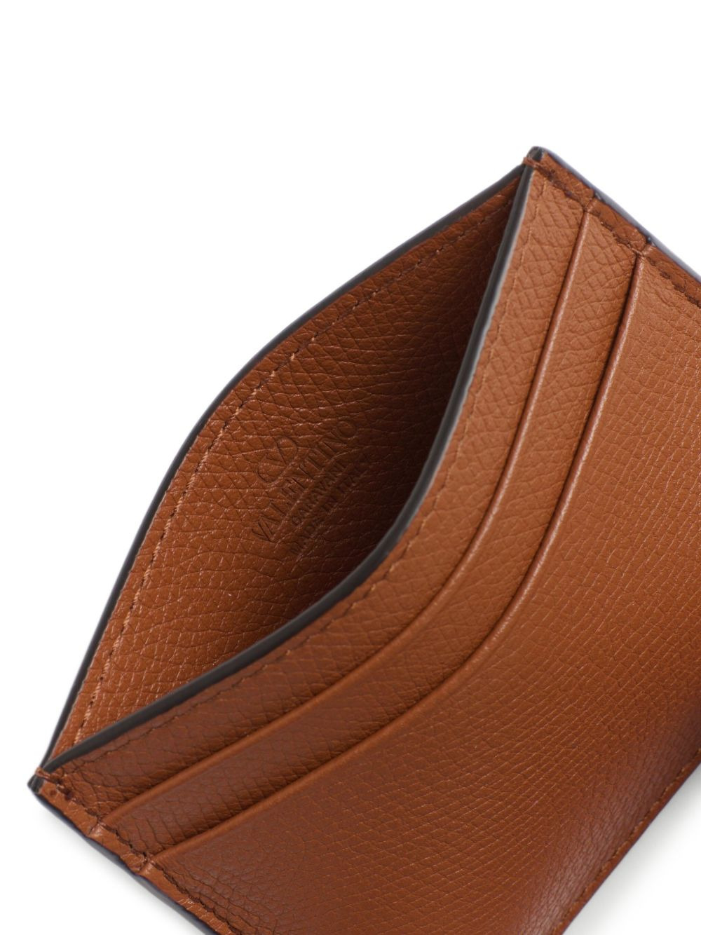 VLogo Signature leather card holder - 4