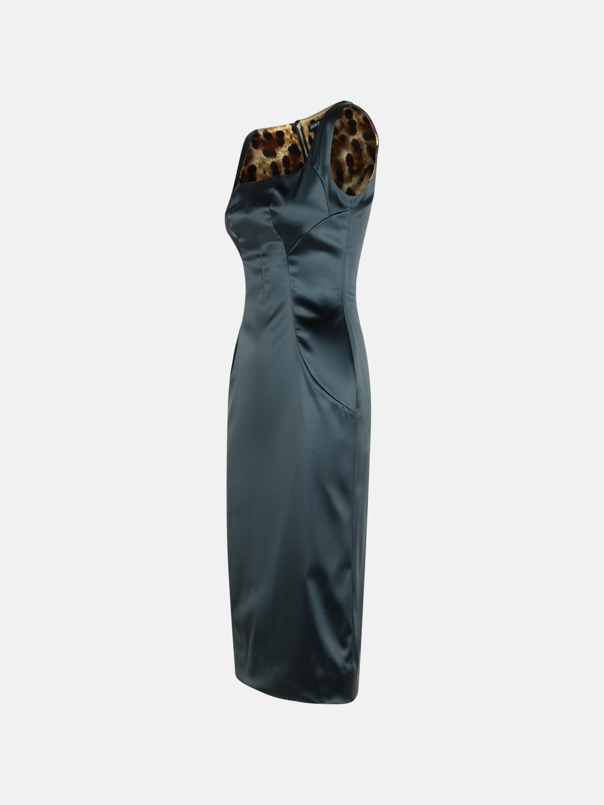 DRESS IN BLACK ACETATE BLEND - 2
