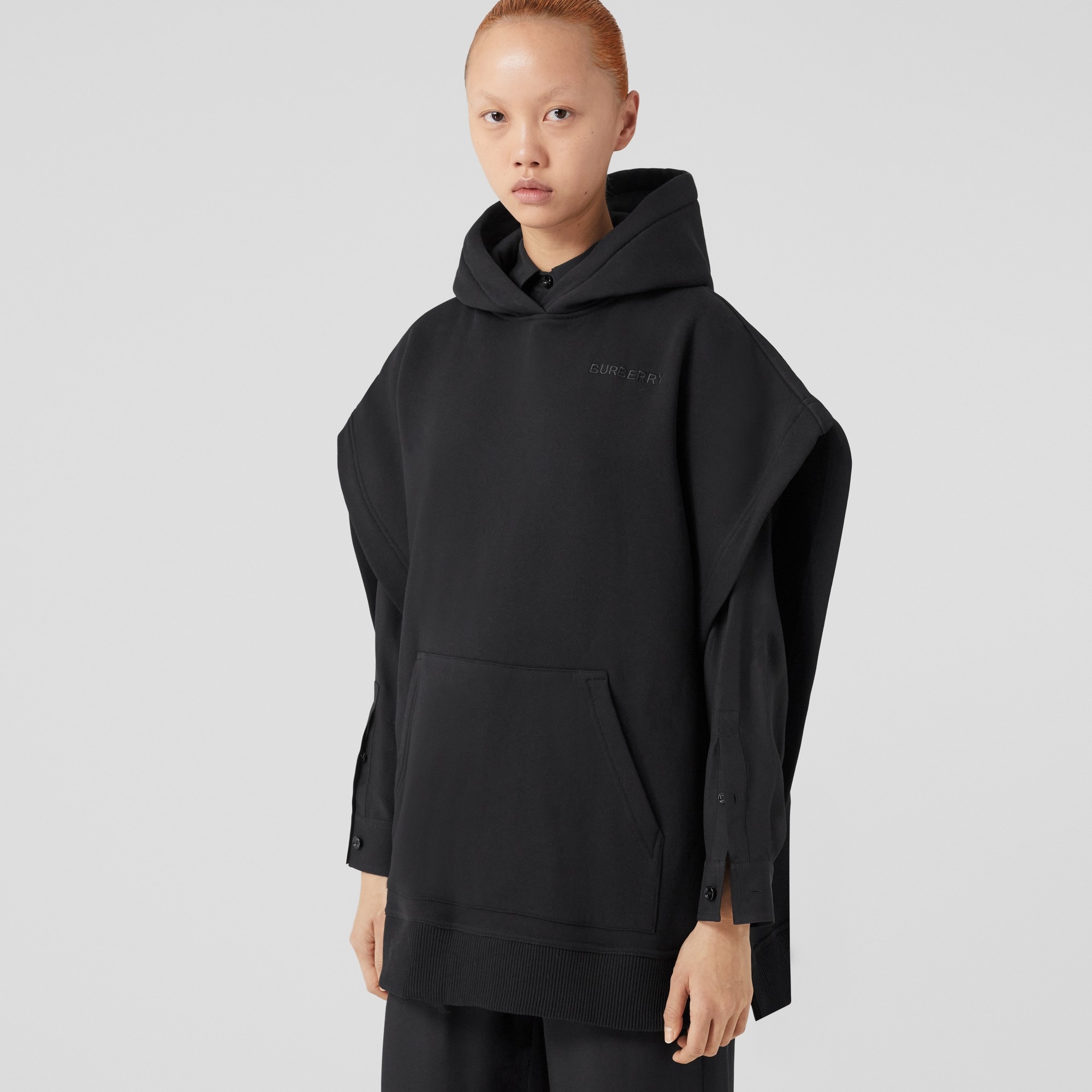 Crystal EKD Cotton Blend Hooded Poncho - 5