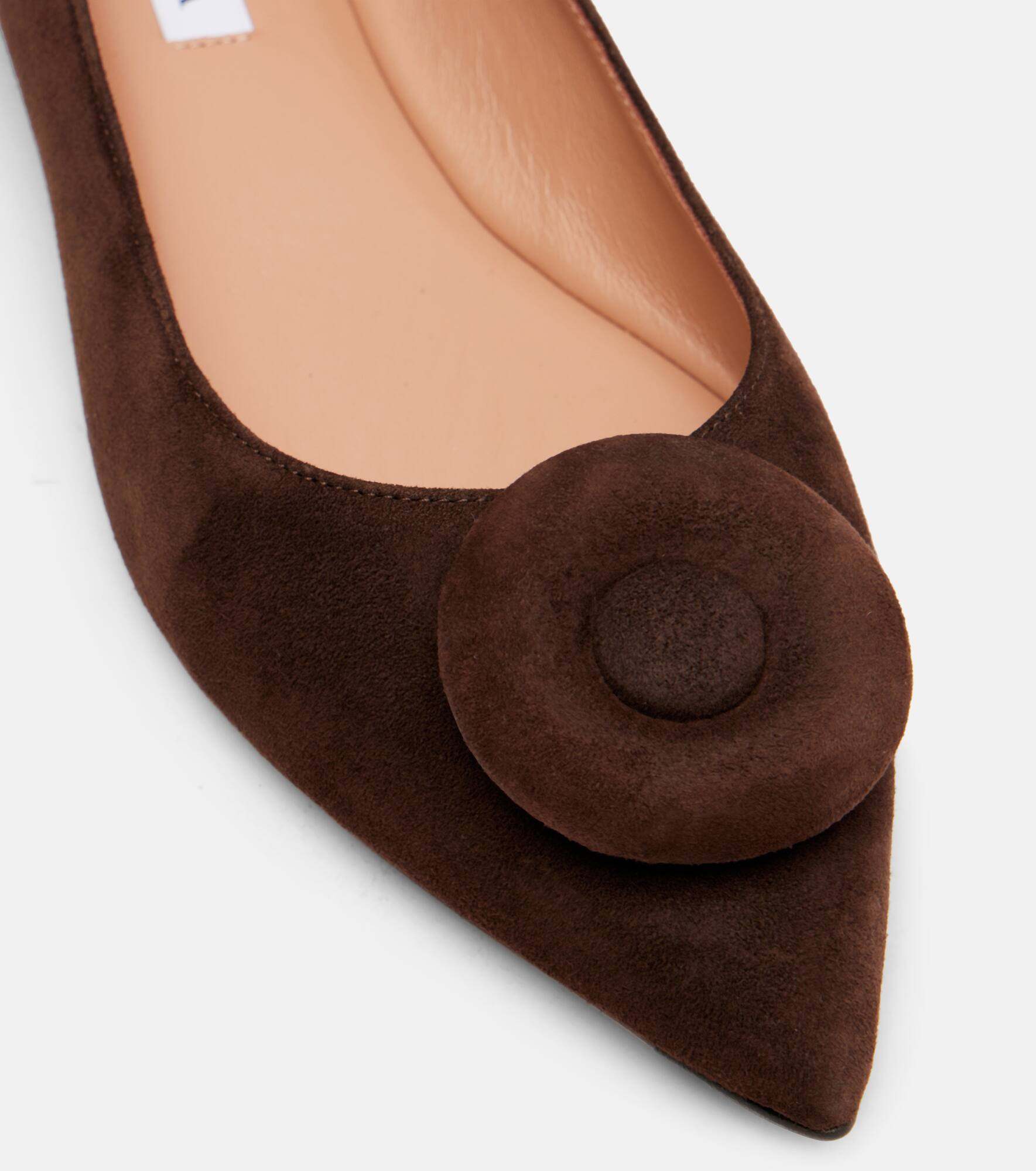 Hoop suede ballet flats - 5