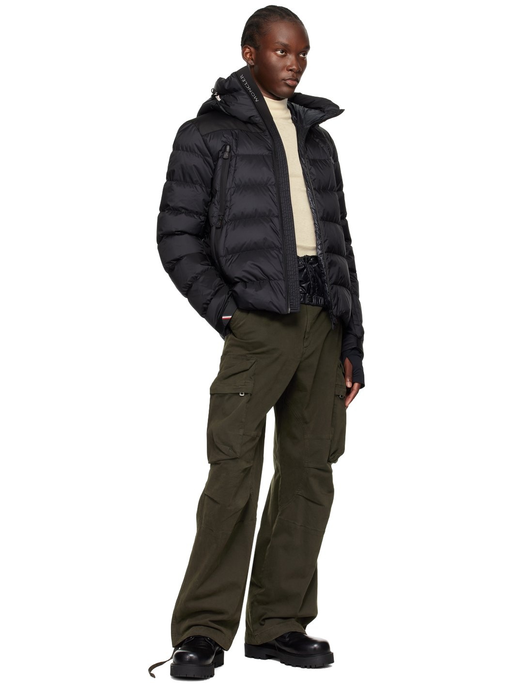 Black Camurac Short Down jacket - 5