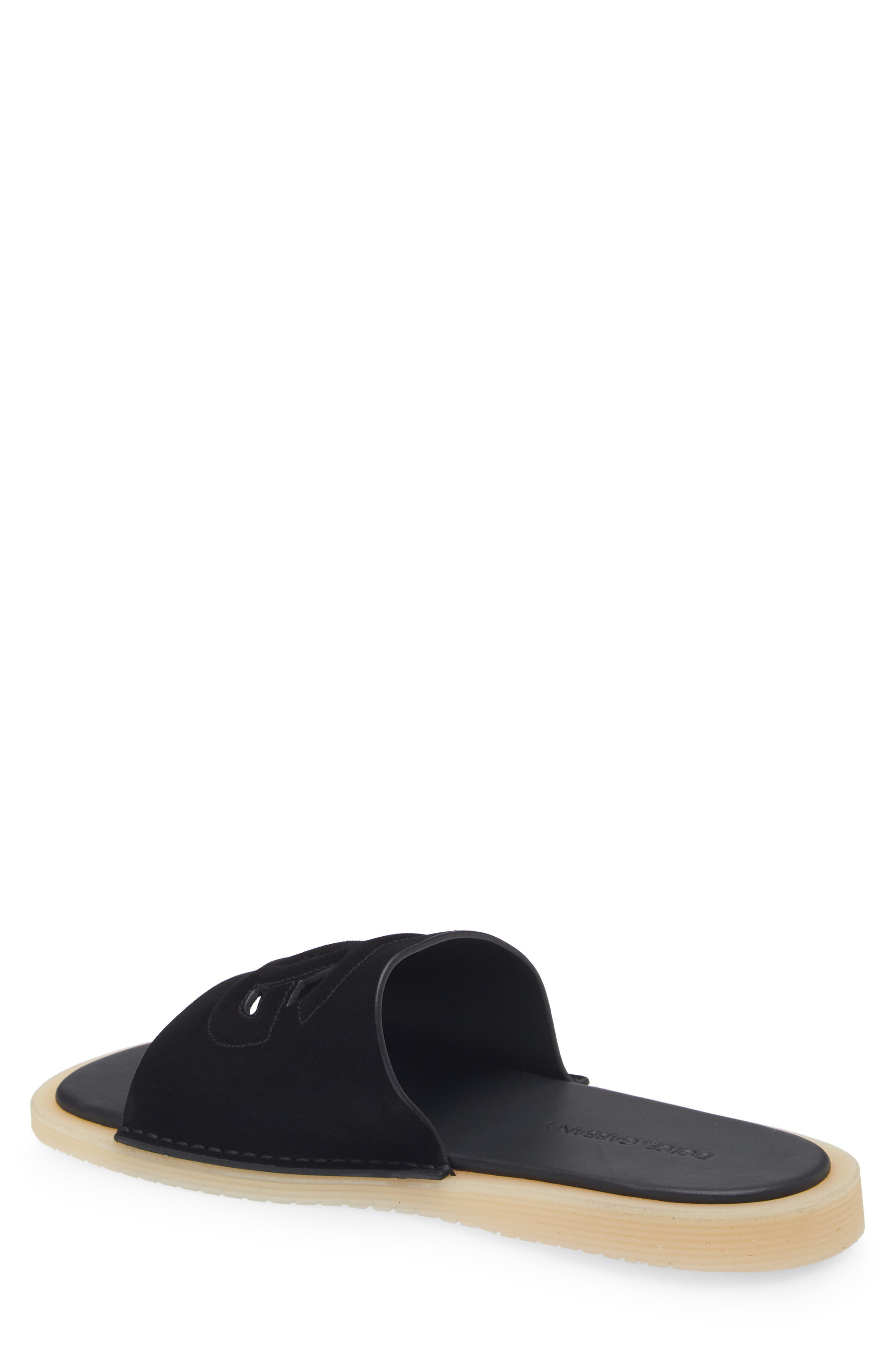 Dolce&Gabbana Crosta Slide Sandal in Black at Nordstrom - 2