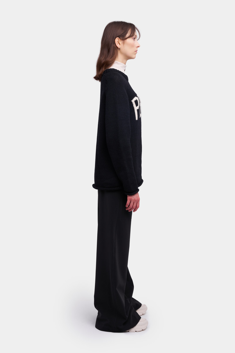 Stutterheim Talk Sweater Black outlook