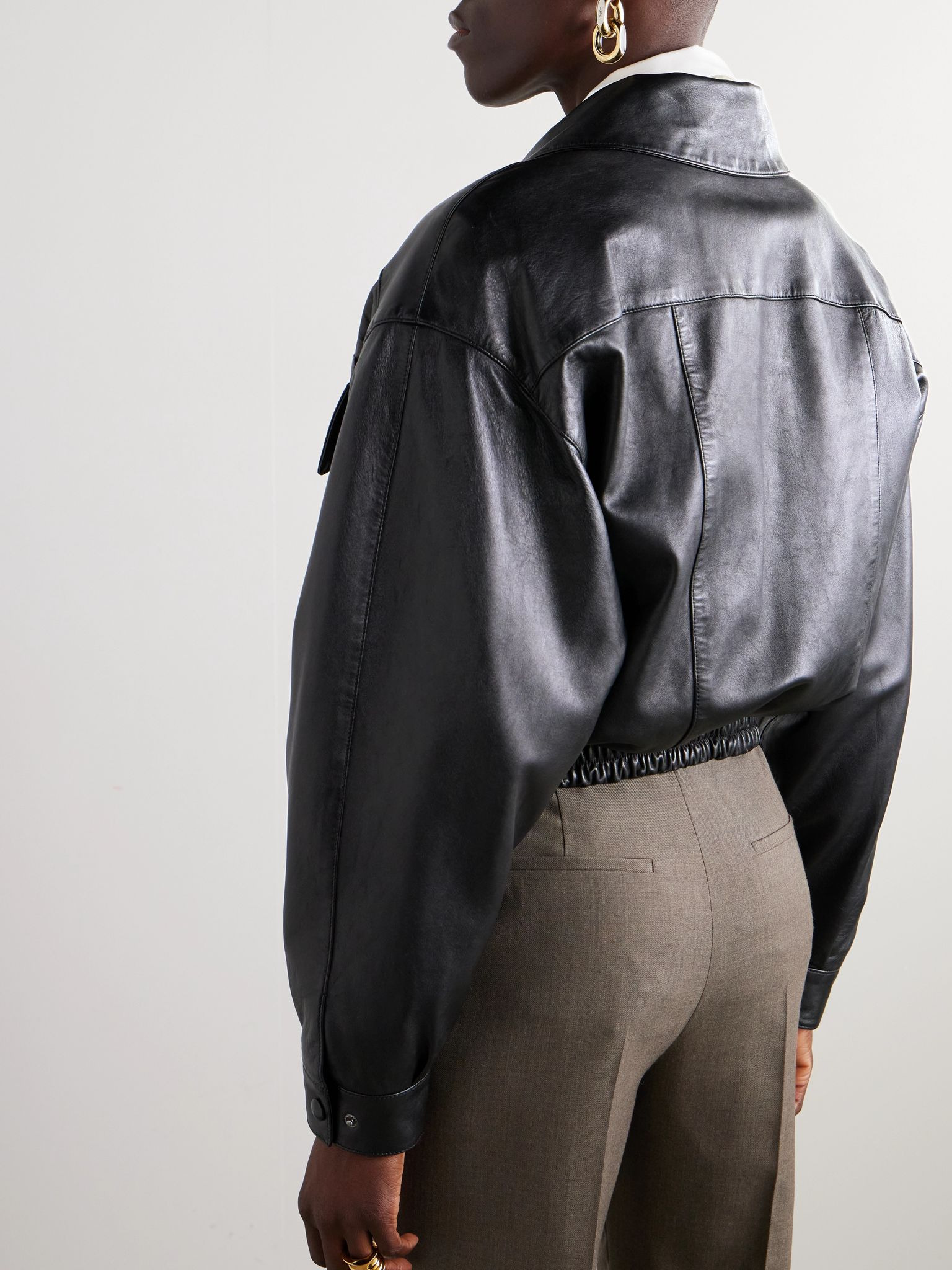Leather jacket Black - 4