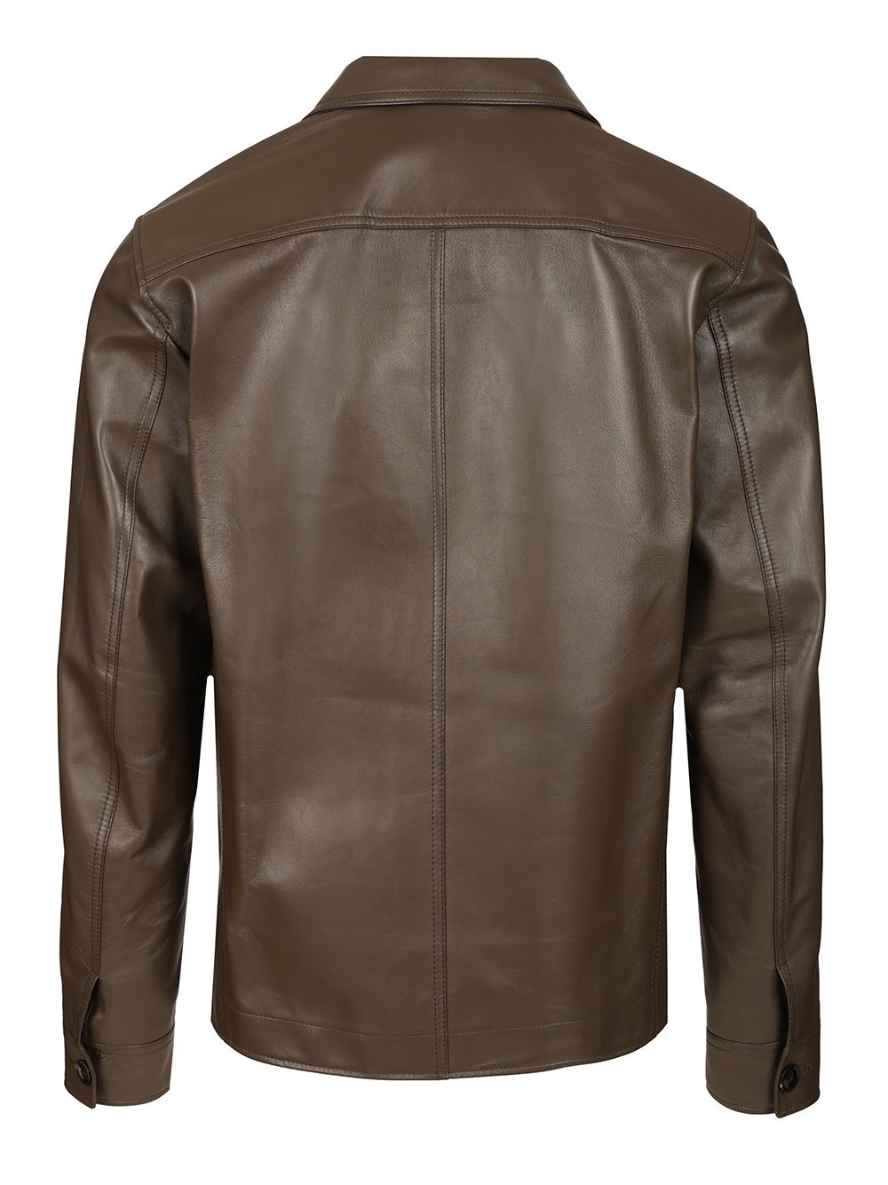 Buttery Leather Lightweight Outershirt Shirts Green - 2
