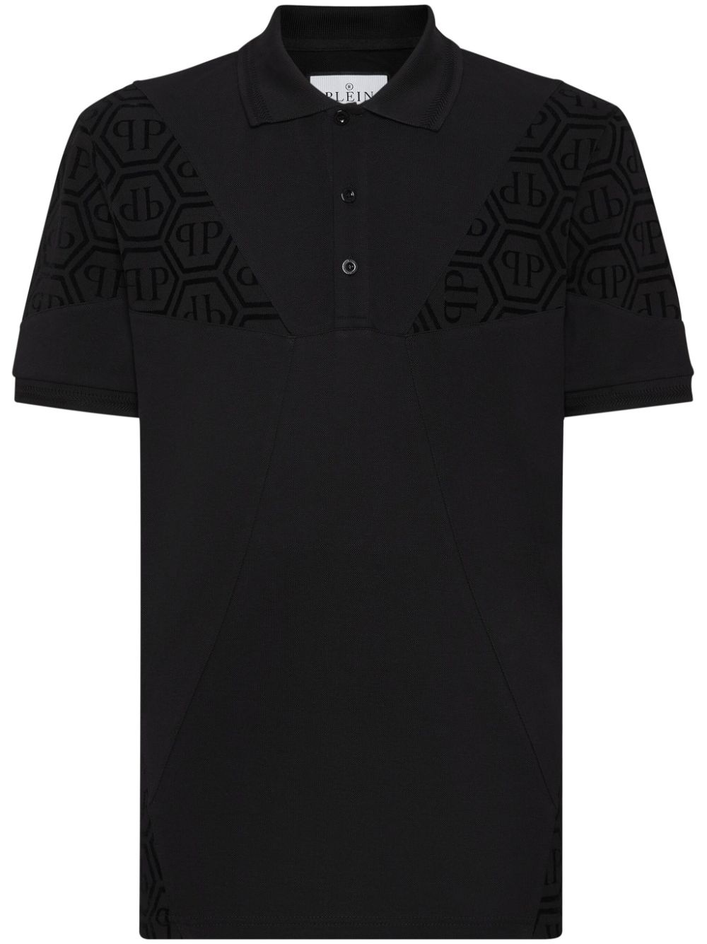 monogram piqué polo shirt - 1