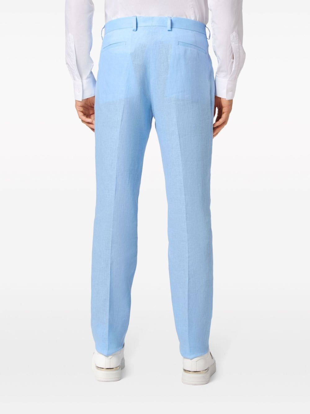 linen tailored trousers - 4