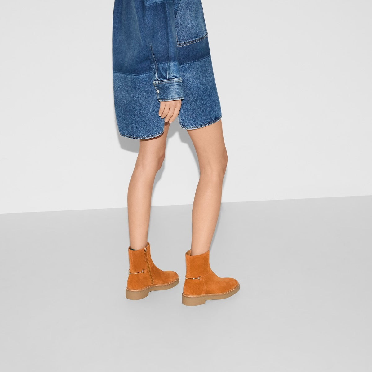 Gucci Slim Horsebit Ankle Boots - 5