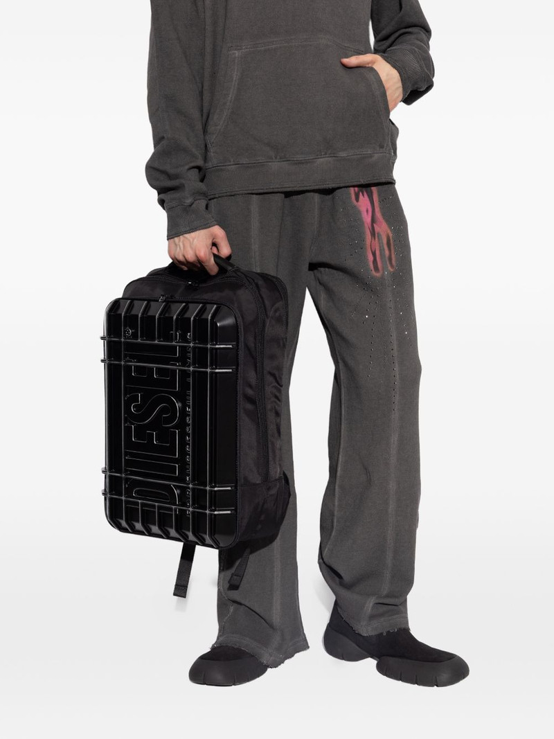 Diesel embossed logo backpack outlook