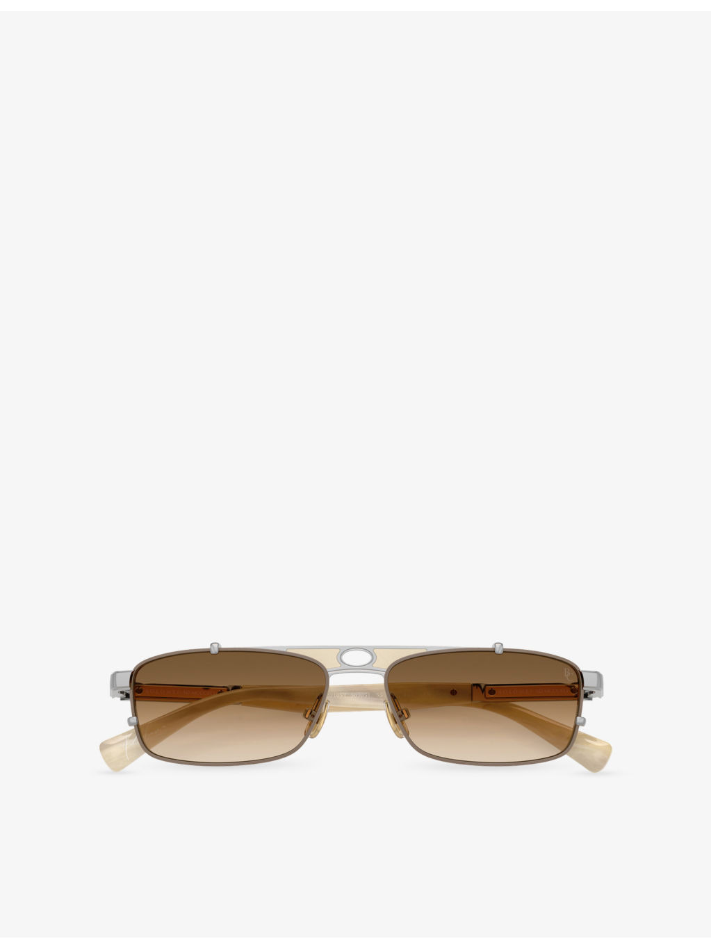 BC2010ST Paloma Rectangle-Frame Metal Sunglasses - 5